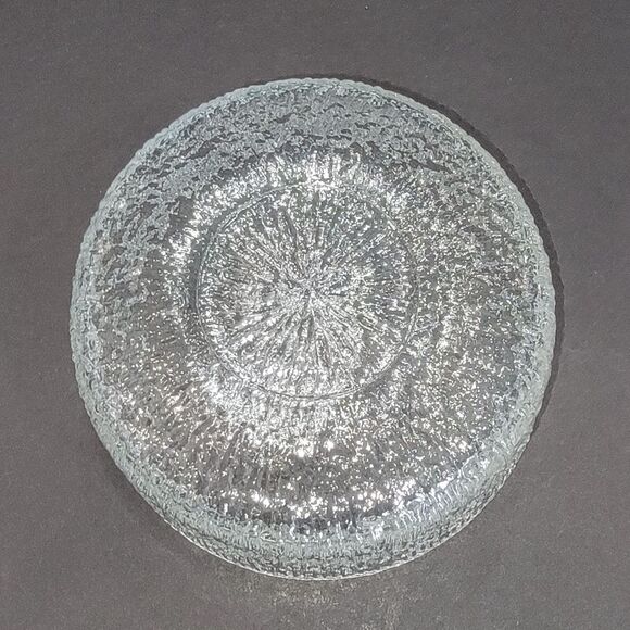 Vintage Indiana Glass Crystal Ice Textured 5" Bowl Dessert Fruit Salad Cereal - Picture 4 of 5